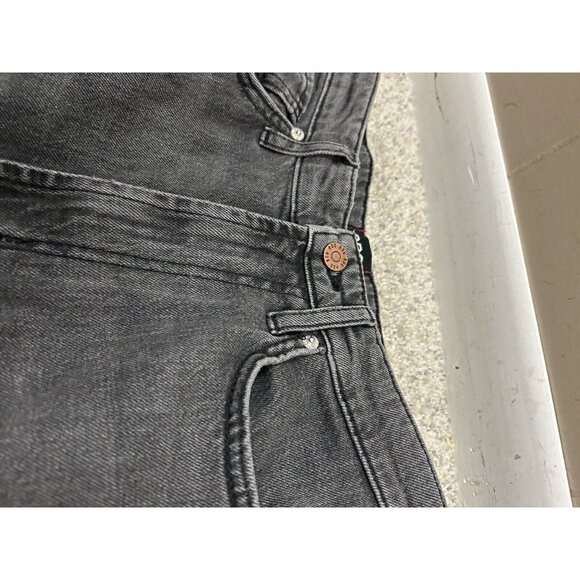 BDG Stretch High Rise Flare Jeans Women's 27 Distressed Black Y2K‎ 31"Inseam - Picture 6 of 9